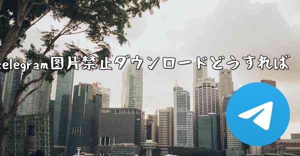 telegram图片禁止ダウンロードどうすれば