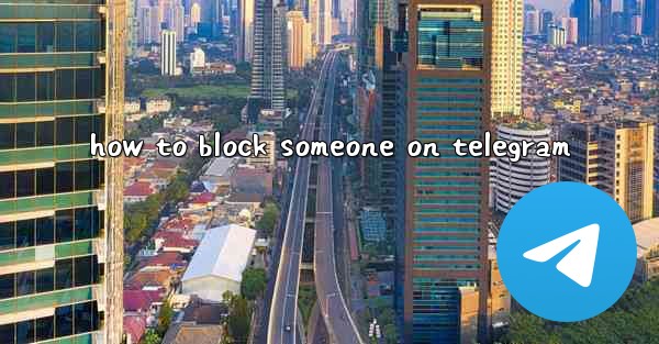 how to block someone on telegram