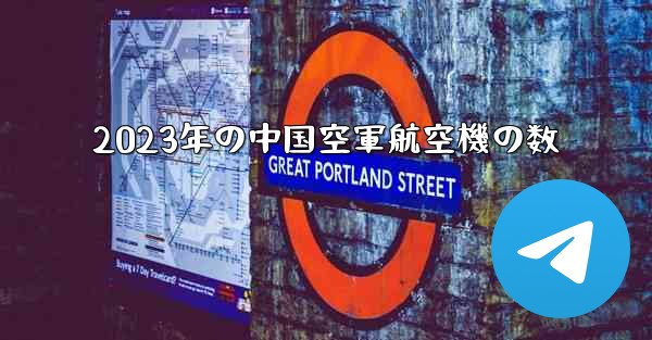<b>2023年の中国空軍航空機の数</b>