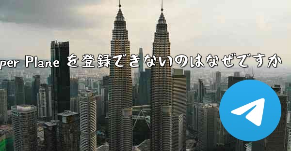 Apple 携帯電話に Paper Plane を登録できないのはなぜですか