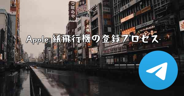 Apple 紙飛行機の登録プロセス