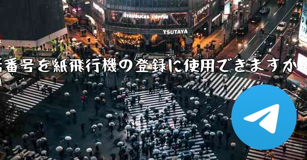 中国の携帯電話番号を紙飛行機の登録に使用できますか