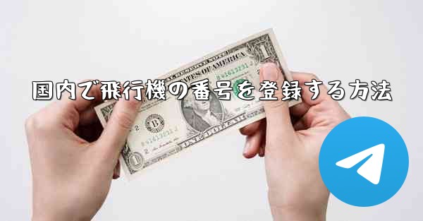国内で飛行機の番号を登録する方法