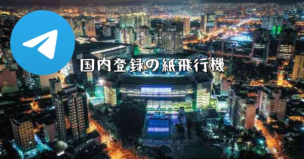 国内登録の紙飛行機