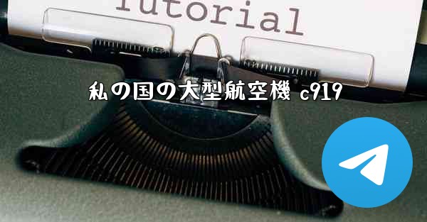 <b>私の国の大型航空機 c919</b>