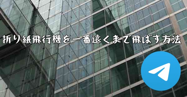 <b>折り紙飛行機を一番遠くまで飛ばす方法</b>