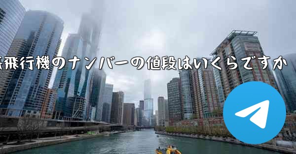 紙飛行機のナンバーの値段はいくらですか