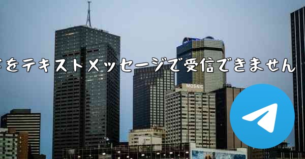 紙飛行機の認証コードをテキストメッセージで受信できません