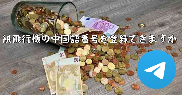 紙飛行機の中国語番号を登録できますか