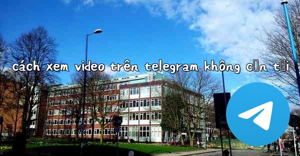 cách xem video trên telegram không cần tải