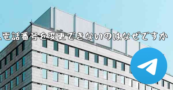 Paper Plane では電話番号を変更できないのはなぜですか