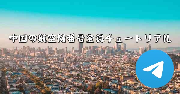 <b>中国の航空機番号登録チュートリアル</b>