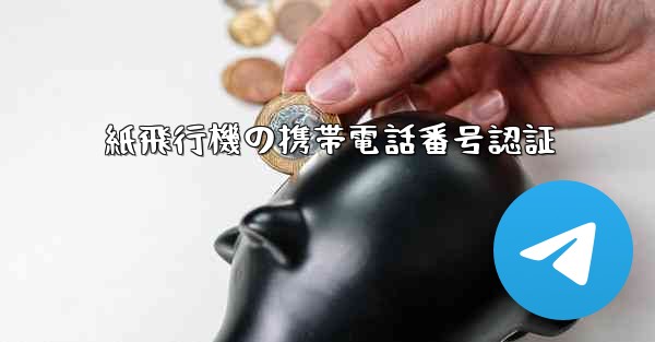 紙飛行機の携帯電話番号認証