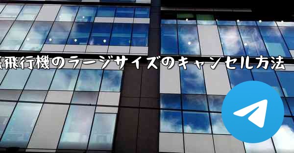 紙飛行機のラージサイズのキャンセル方法