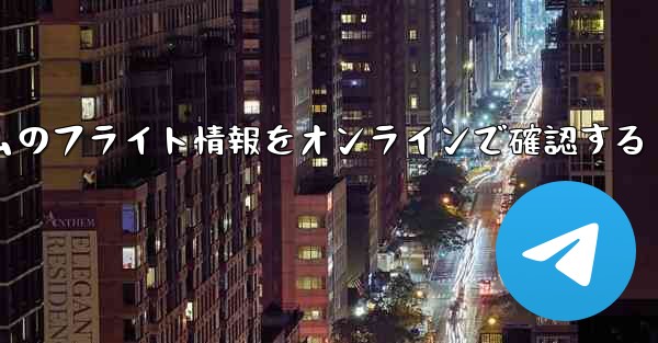 <b>リアルタイムのフライト情報をオンラインで確認する</b>