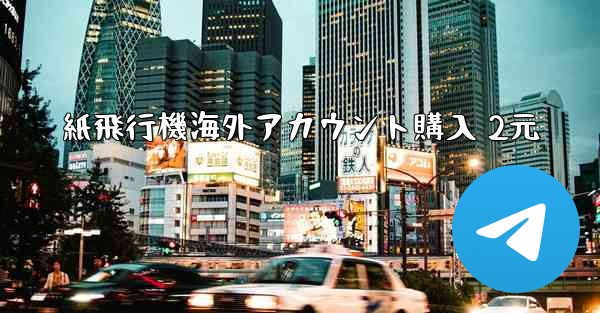 紙飛行機海外アカウント購入 2元