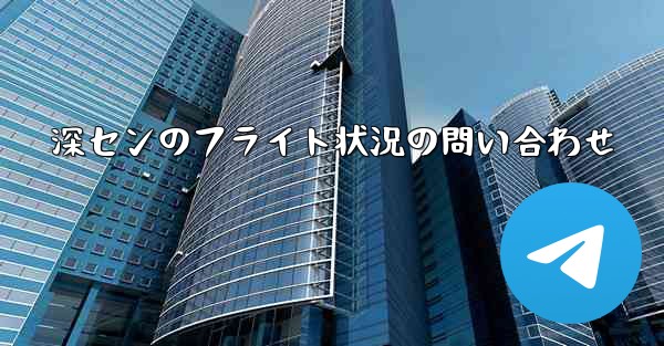 深センのフライト状況の問い合わせ