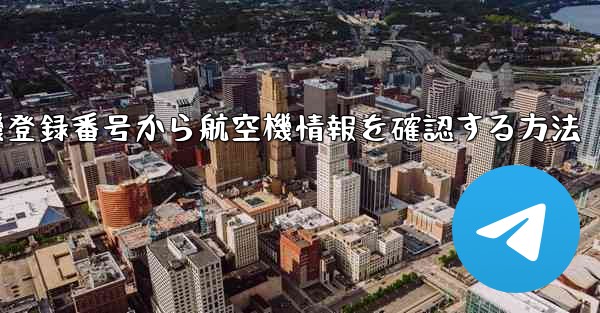 航空機登録番号から航空機情報を確認する方法