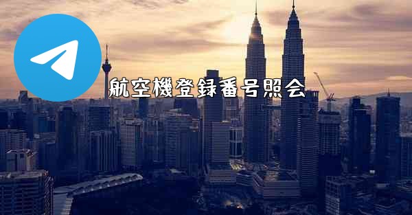 航空機登録番号照会