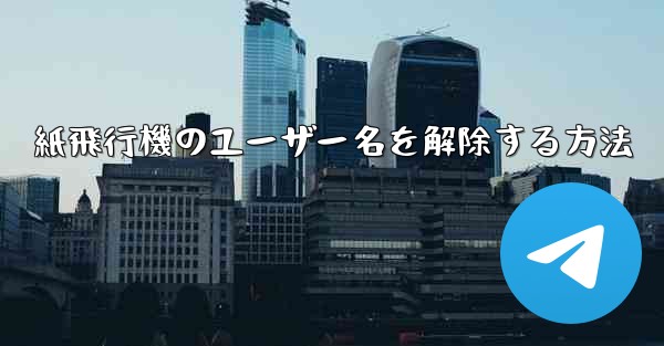 紙飛行機のユーザー名を解除する方法
