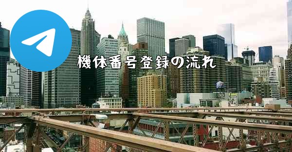 機体番号登録の流れ