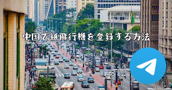 中国で紙飛行機を登録する方法
