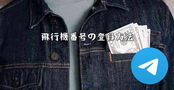 飛行機番号の登録方法