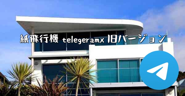 紙飛行機 telegeramx 旧バージョン