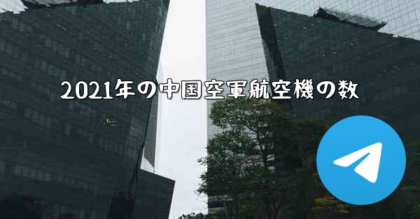 2021年の中国空軍航空機の数