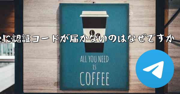 紙飛行機テレジェラムに登録した後に認証コードが届かないのはなぜですか