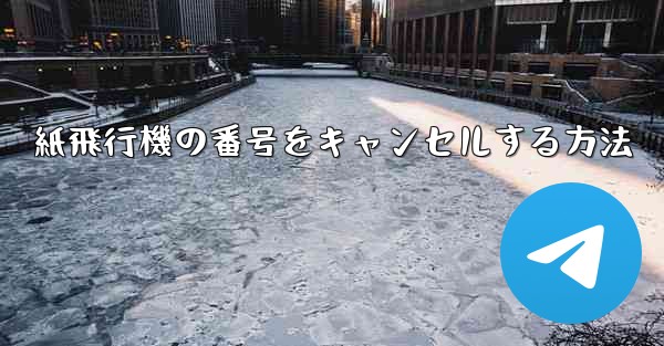 紙飛行機の番号をキャンセルする方法