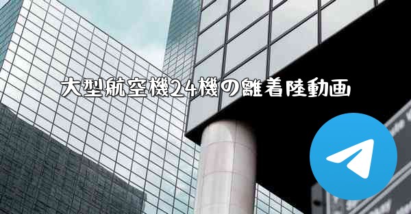 <b>大型航空機24機の離着陸動画</b>