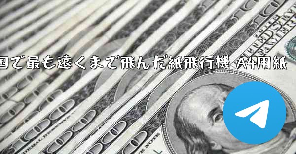 中国で最も遠くまで飛んだ紙飛行機 A4用紙