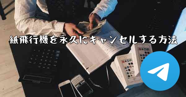 <b>紙飛行機を永久にキャンセルする方法</b>