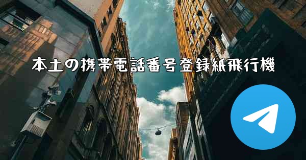本土の携帯電話番号登録紙飛行機