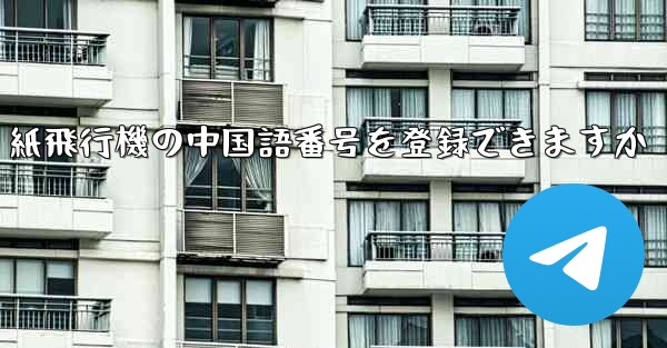 紙飛行機の中国語番号を登録できますか