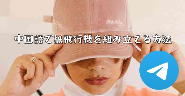 中国語で紙飛行機を組み立てる方法