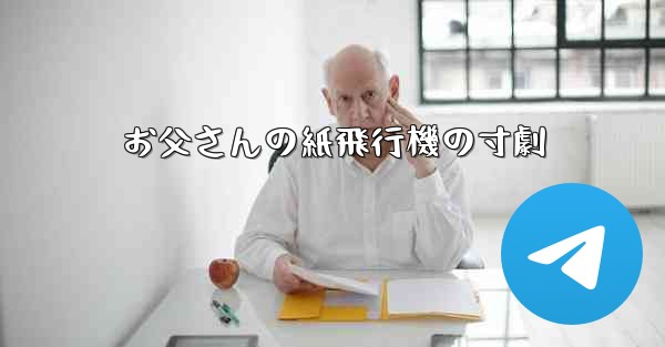 お父さんの紙飛行機の寸劇