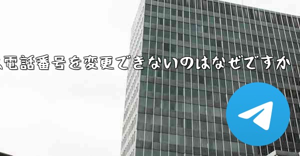 Paper Plane では電話番号を変更できないのはなぜですか