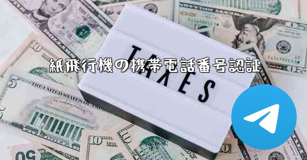 紙飛行機の携帯電話番号認証