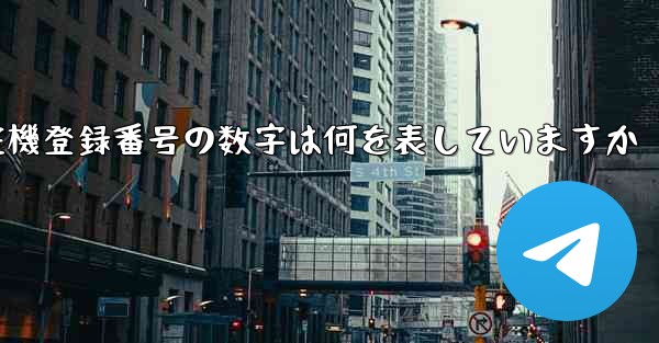 航空機登録番号の数字は何を表していますか