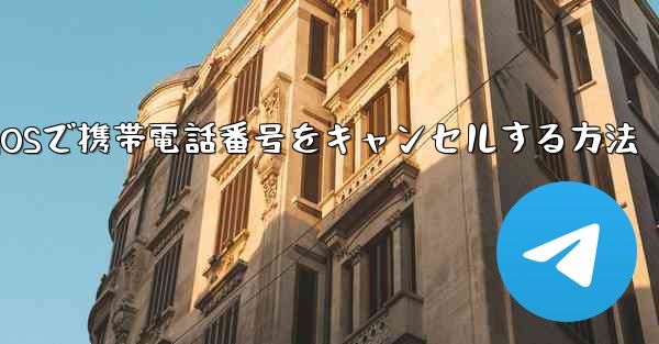 Paper Plane iOSで携帯電話番号をキャンセルする方法