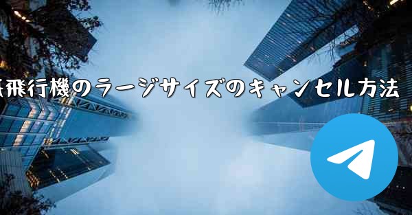 紙飛行機のラージサイズのキャンセル方法