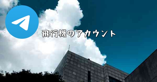 飛行機のアカウント