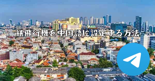 紙飛行機を中国語に設定する方法
