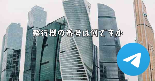 飛行機の番号は何ですか