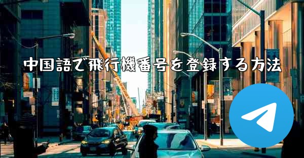中国語で飛行機番号を登録する方法