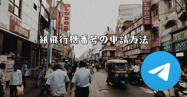 紙飛行機番号の申請方法