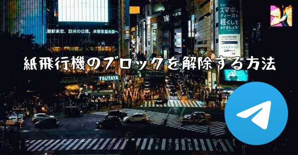 紙飛行機のブロックを解除する方法