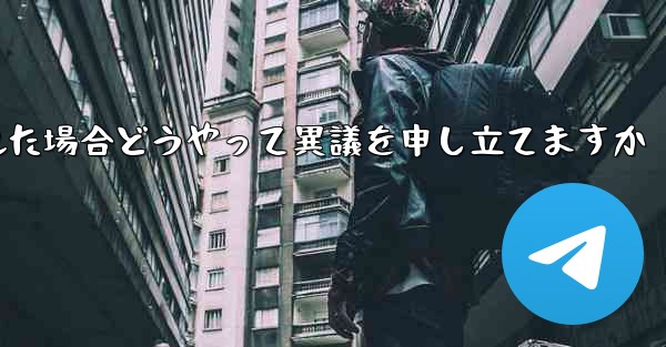 紙飛行機が禁止された場合どうやって異議を申し立てますか